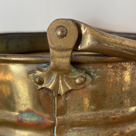 Antique Brass Bucket - Picture 7 of 13